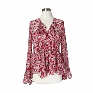 Misa Floral Damaris Top Rust Animal